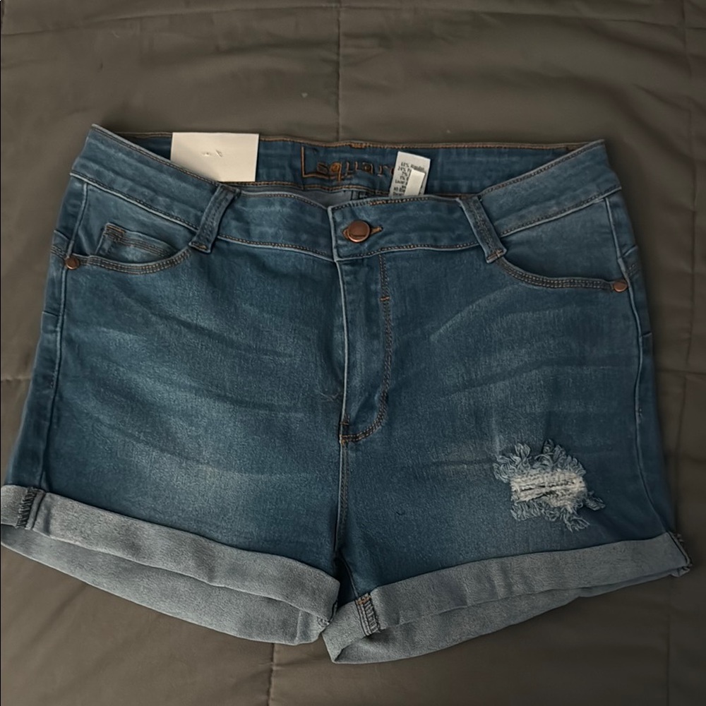 Women's Blue Denim Shorts